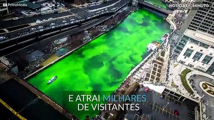 Rio fica verde em Chicago para St. Patrick's Day