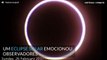 Eclipse Solar impressiona observadores