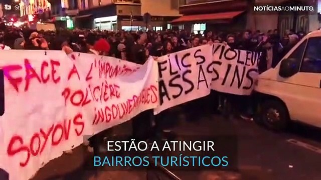 Violentos protestos em Paris atingem bairros turísticos
