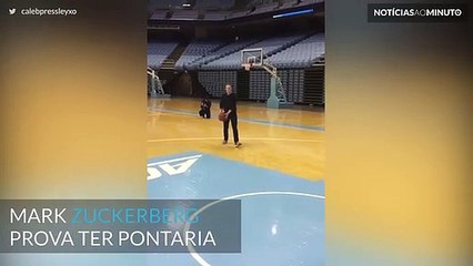 CEO do Facebook realiza falha inédita num campo de basquetebol