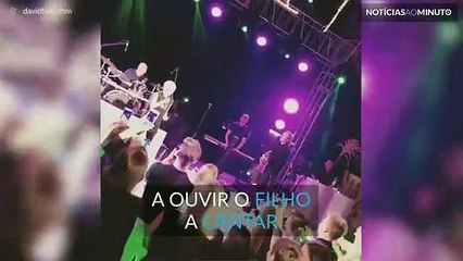 David Beckham entrou no novo ano a ouvir o filho cantar