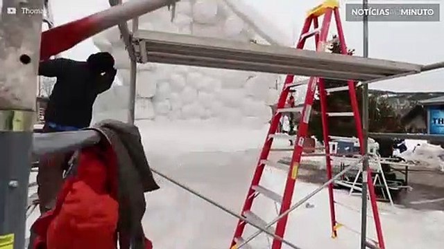 Festival de esculturas de neve chegou ao Colorado
