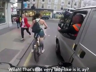 Ciclista vinga-se de condutor que a provocou