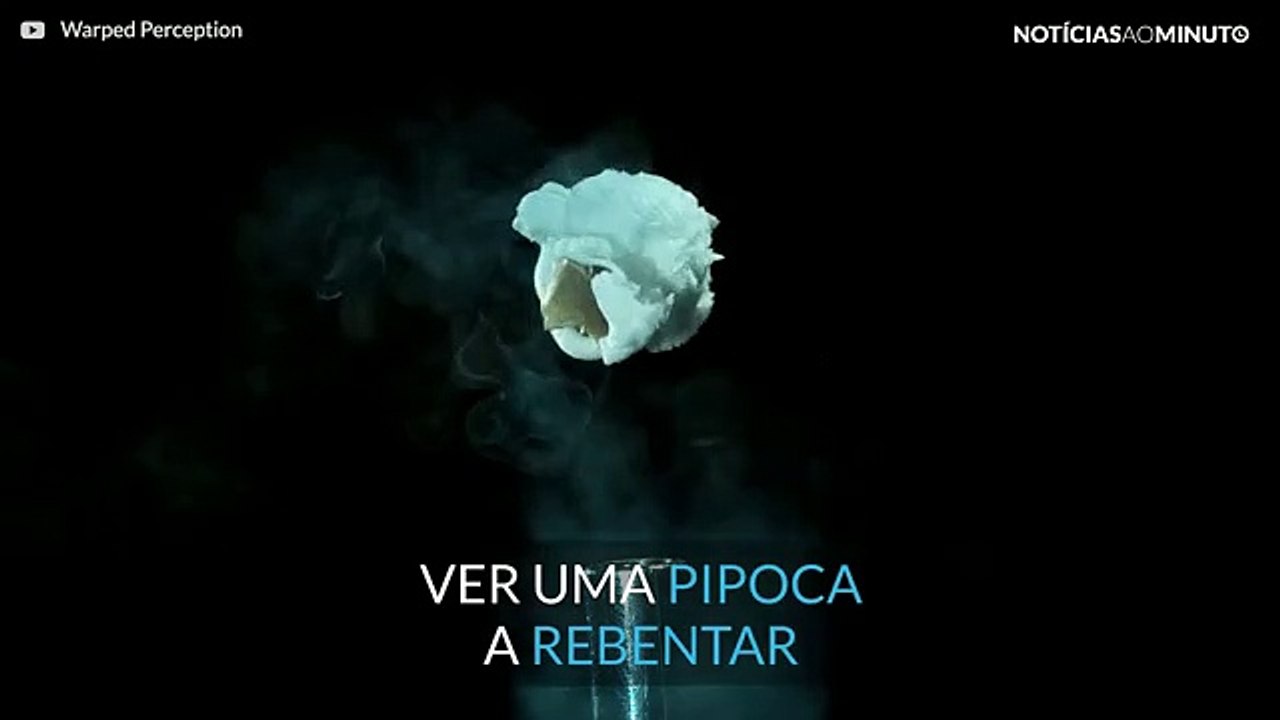 Alguma vez viu uma pipoca a rebentar em câmara-lenta?