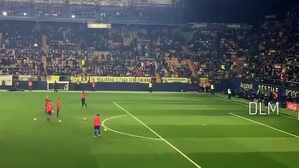 Golo de Messi no aquecimento