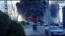 Incêndio numa fábrica de produtos químicos em Valência