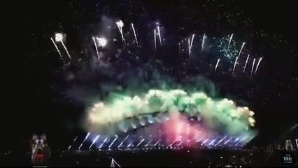 Sydney não poupou no fogo de artificio e encantou os milhares que olhavam para o céu