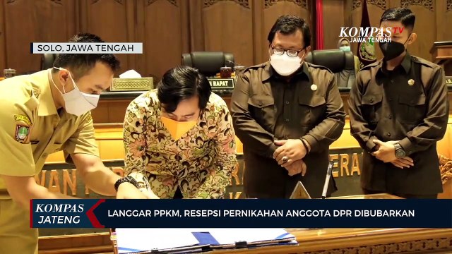 Langgar PPKM, Resepsi Pernikahan Anggota DPR RI Dibubarkan