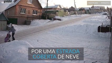 Atropelamento trágico evitado por questão de segundos