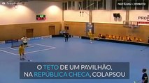 Teto colapsa numa escola da República Checa