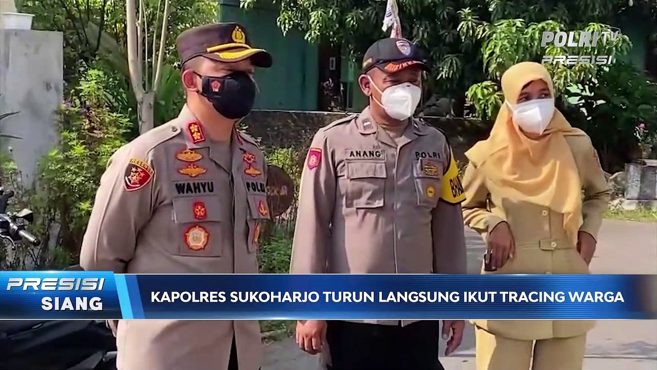 Kapolres Sukoharjo Turun Langsung Lakukan Tracing ke Warga