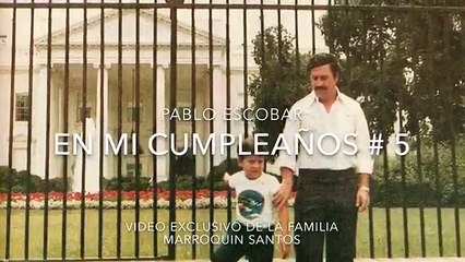 Vídeo inédito de Pablo Escobar no 5º. aniversário do filho