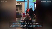 Passageira bate numa funcionária do Aeroporto de Stansted