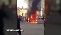 Autocarro de dois andares incendeia-se em Londres