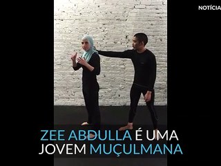 Jovem muçulmana partilha vídeo viral de auto-defesa