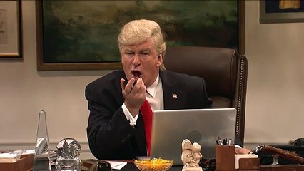 Trump de Alec Baldwin voltou à carga e Trump real não gostou nada