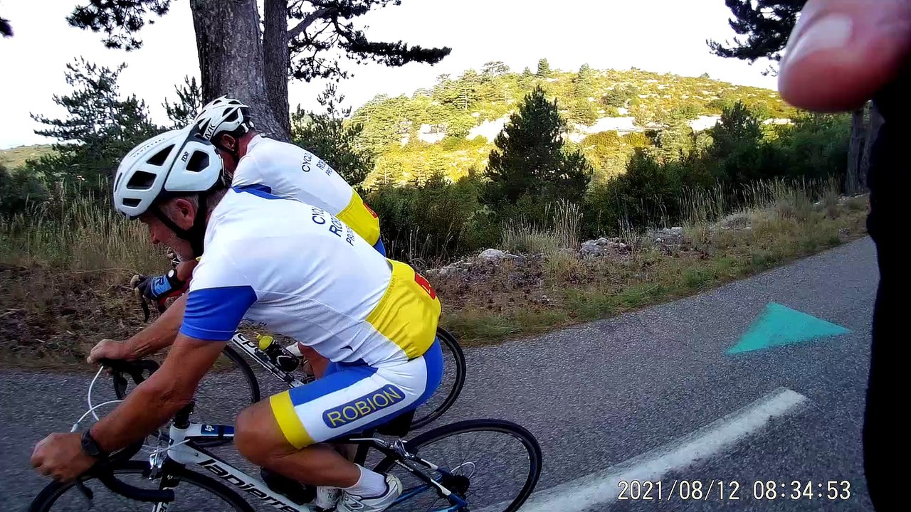 Ventoux 12 août 2021. Ponpon et Robert B.