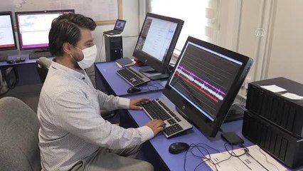 Doğudaki fay hareketliliği Erzurum Deprem Araştırma Merkezi'nde anlık takip ediliyor