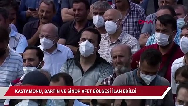 Erdoğan, Kastamonu, Sinop ve Bartın'ı afet bölgesi ilan edildiğini duyurdu