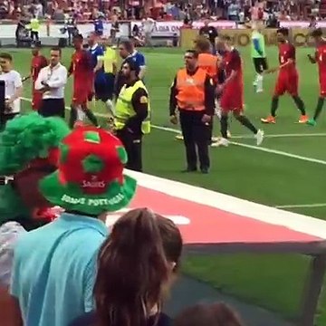 Filho de Pedro Lima foi ver o seu ídolo