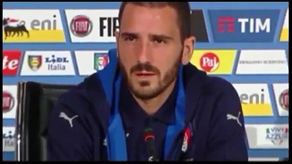 Bonucci abordou doença do filho e só a custo conteve lágrimas