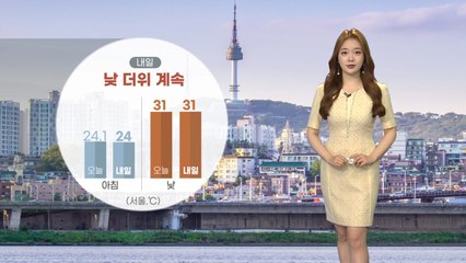 [날씨] 내일 낮 더위 계속...서울 31℃ / YTN