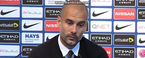 Guardiola irrita-se na conferência de imprensa