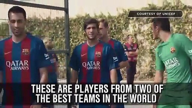 Messi de olhos vendados