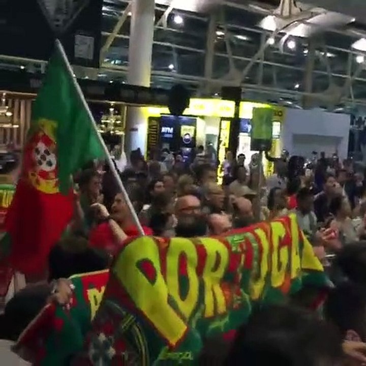 A receção eufórica dos medalhados do atletismo