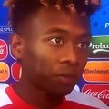 Reação de David Alaba ao penálti falhado por Ronaldo