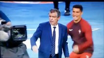 Como terão ficado as costas de Fernando Santos depois do golo de Éder?