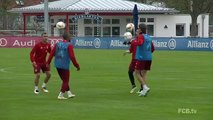 Bayern prepara visita à Luz com três bolas e muita técnica