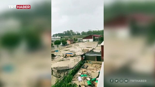 Sinop'ta da sağanak sele neden oldu