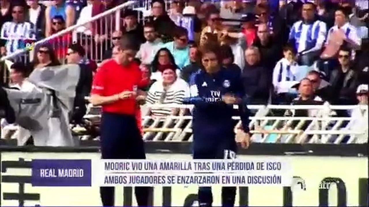 Isco mandou calar Modric e tudo acabou com um beijinho