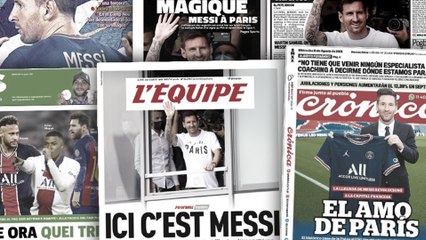 La signature de Messi au PSG fait chavirer la presse mondiale
