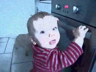 Quentin à la cuisine.