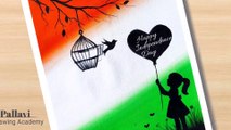 Happy Independence day special drawing for beginners with poster color_Pallavi Drawing Academy