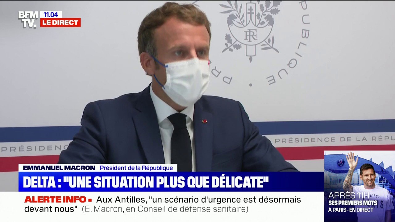 Emmanuel Macron rappelle que le vaccin est "une arme", " une assurance tous risques contre la réanimation"