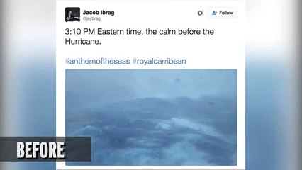 Furacão atinge navio cruzeiro no Atlântico