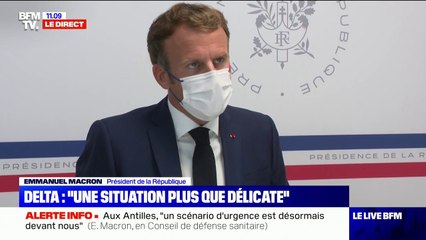 Emmanuel Macron: "La crise sanitaire n'est pas derrière nous" (BFMTV)