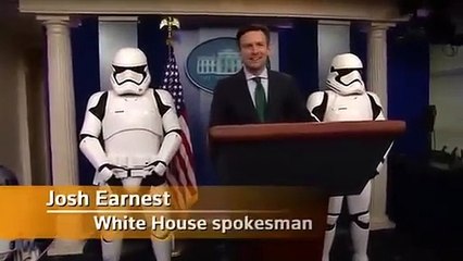 Nem a Casa Branca escapou à força do Star Wars