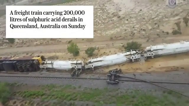 Descarrilou comboio que transportava 200 mil litros de ácido sulfúrico