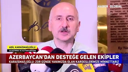 Azerbaycan'dan Türkiye'ye yardıma gelen ekiplerle ilgili açıklama