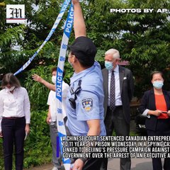 China sentences Canadian to 11 years in case tied to Huawei