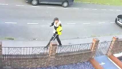 Attack on woman walking her dog caught on camera