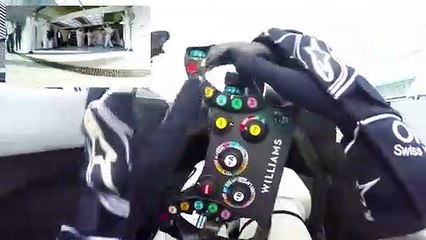 Williams mostra a sensação de conduzir um carro de Fórmula 1