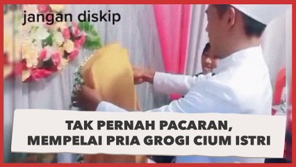 Viral! Tak Pernah Pacaran, Mempelai Pria Grogi Cium Istri Sampai Harus Diajari