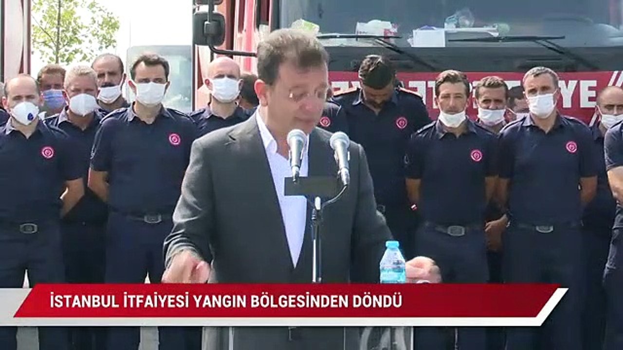 İstanbul İtfaiyesi yangın bölgesinden döndü: Kurtuluş Savaşı ruhu vardı