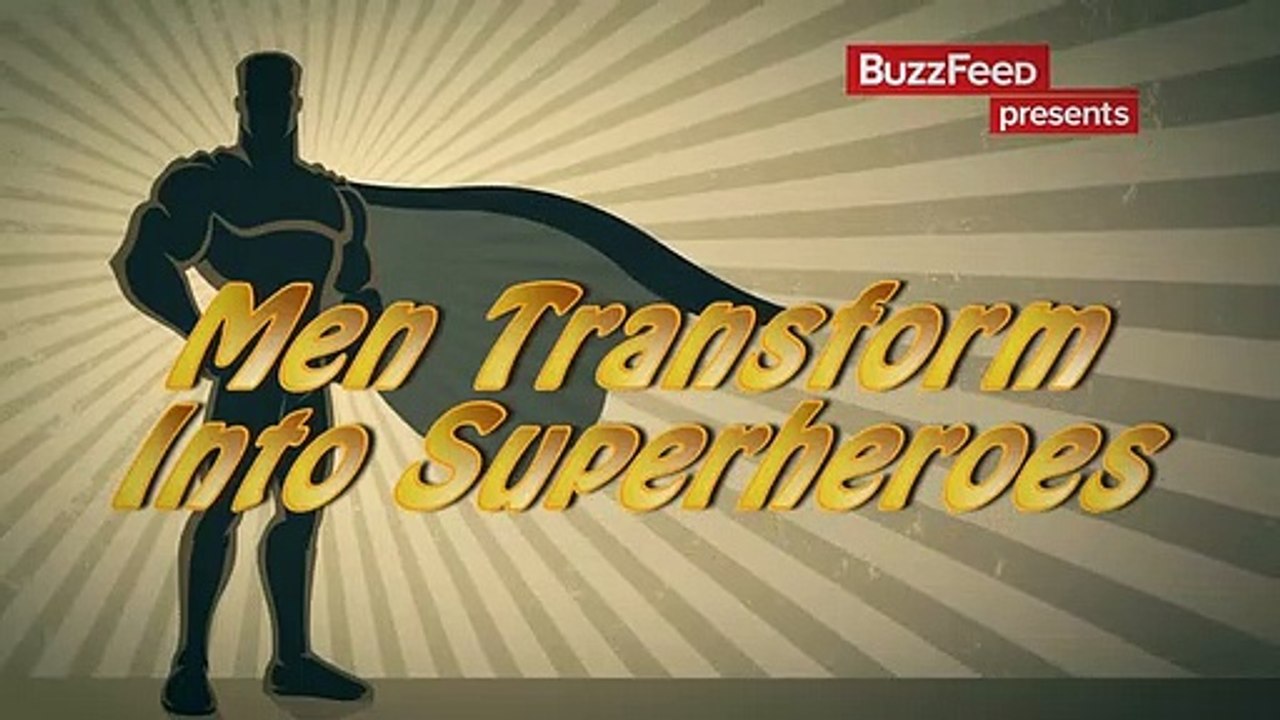 Homens transformam-se nos seus super-heróis preferidos
