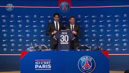 Lionel Messi ambicioso na apresentação com a camisola do Paris Saint-Germain
